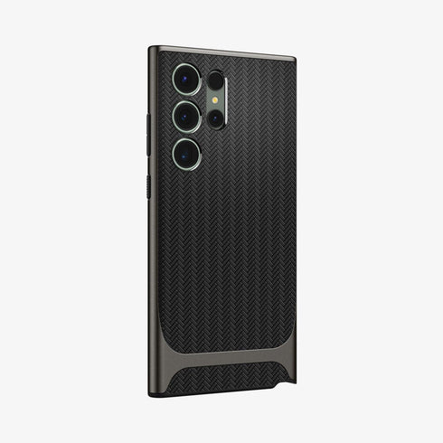 ACS05626 - Galaxy S23 Ultra Case Neo Hybrid in black showing the back